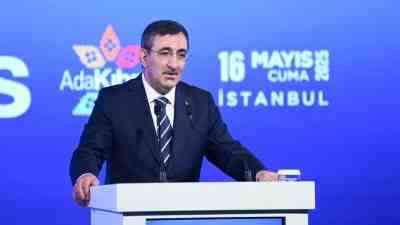 Cumhurbaşkanı Yardımcısı Cevdet Yılmaz, İstanbul’da düzenlenen “Ada Kıbrıs” tanıtım lansmanında