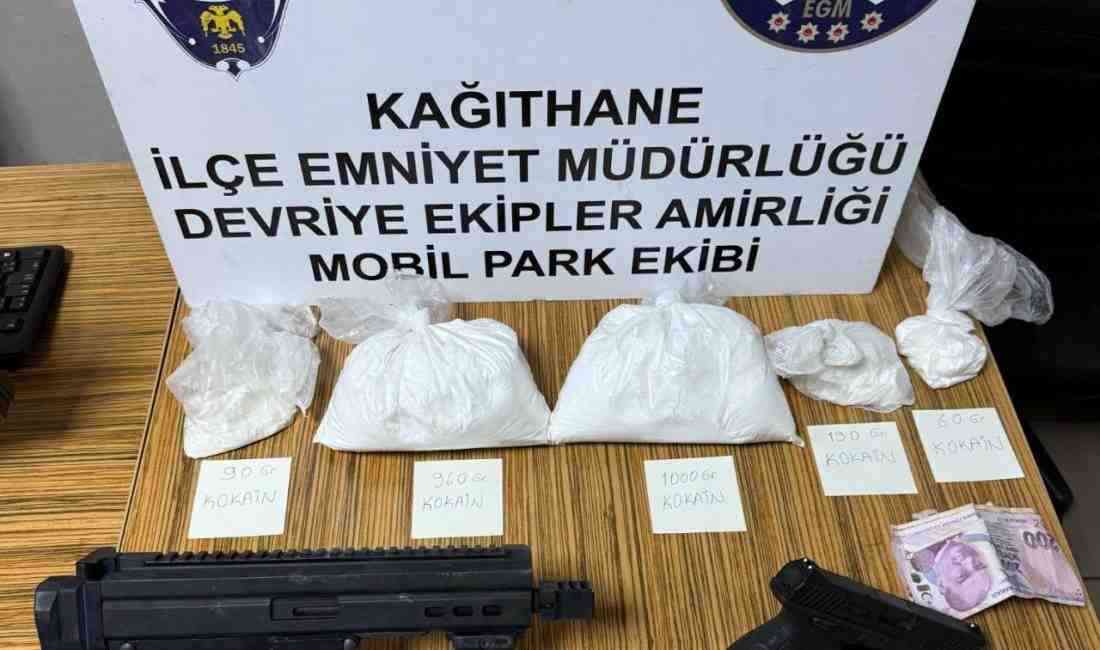 Mobil Park polisinden başarılı takip: 2 kilo 343 gram kokain,
