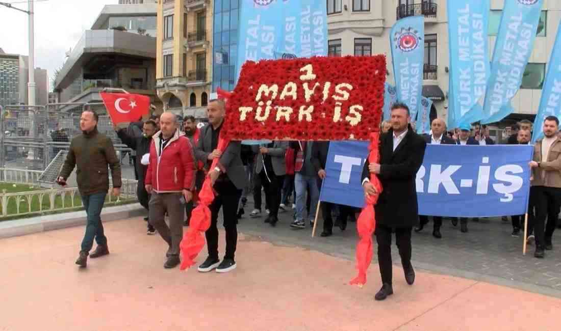 İstanbul Taksim’de 1 Mayıs Emek ve Dayanışma Günü kapsamında Türkiye