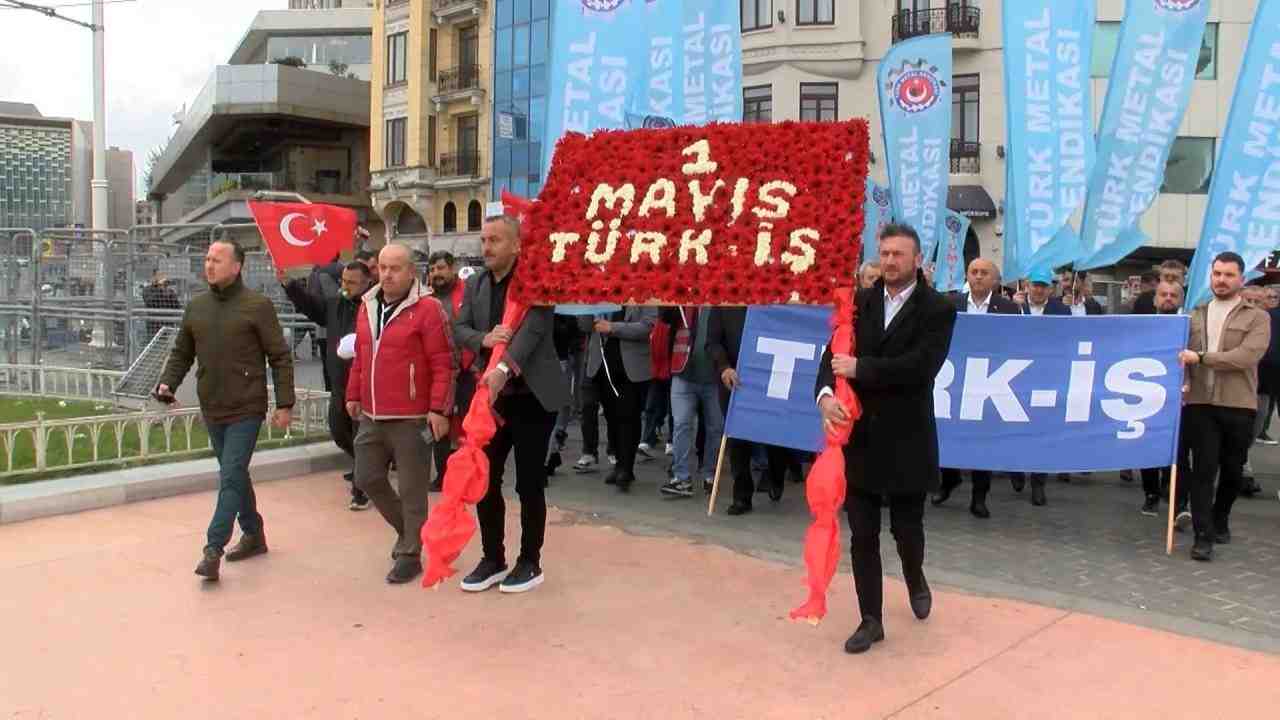 İstanbul Taksim’de 1 Mayıs Emek ve Dayanışma Günü kapsamında Türkiye