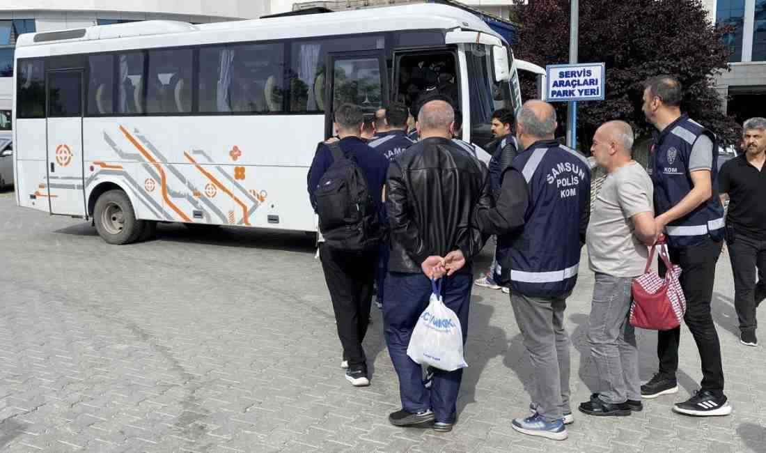 Üç İlde Eş Zamanlı Operasyon Samsun merkezli olarak İstanbul ve