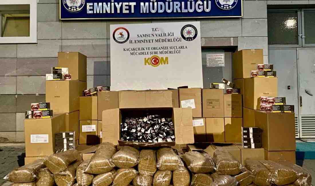 Depoya Baskın: Yüzbinlerce Kaçak Ürün Yakalandı Samsun’un İlkadım ilçesinde kaçak