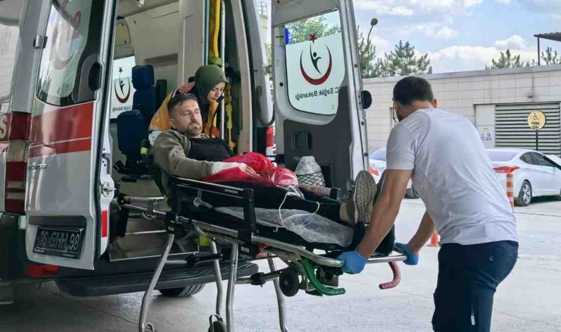 Sağ Elini Yaralayan Orman İşçisi Hastaneye Kaldırıldı Bursa’nın İnegöl ilçesine