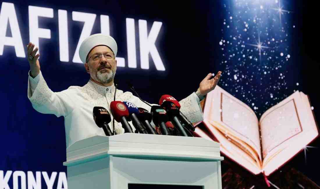 Diyanet İşleri Başkanı Ali Erbaş, Konya İl Müftülüğü’nün düzenlediği Hafızlık