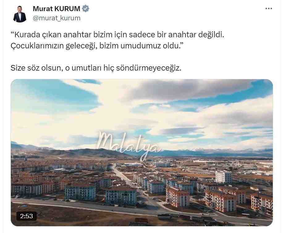 6 Şubat Depremlerinin Yaraları Sarılıyor Çevre, Şehircilik ve İklim Değişikliği