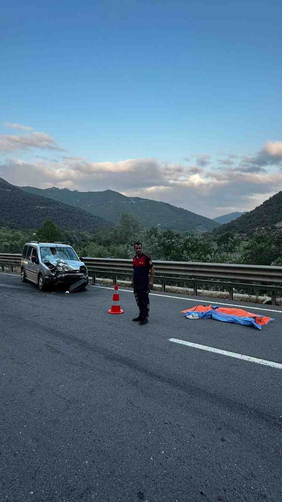Ters Yönde Giden Motosiklet Kazaya Neden OlduSakarya’nın Pamukova ilçesi ile