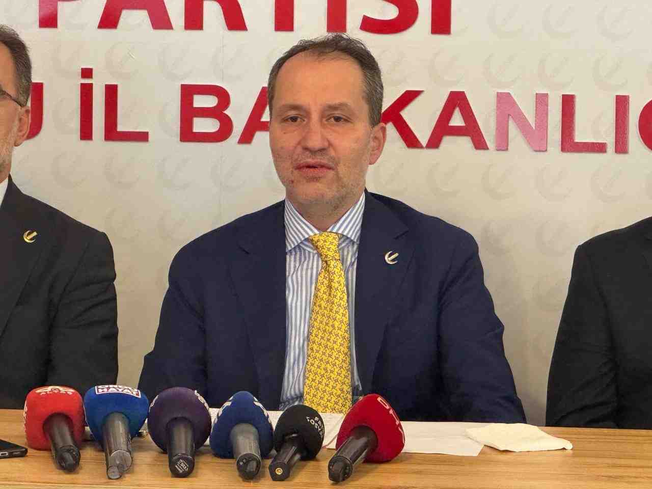 Yeniden Refah Partisi Genel Başkanı Fatih Erbakan, partisinin Ordu İl