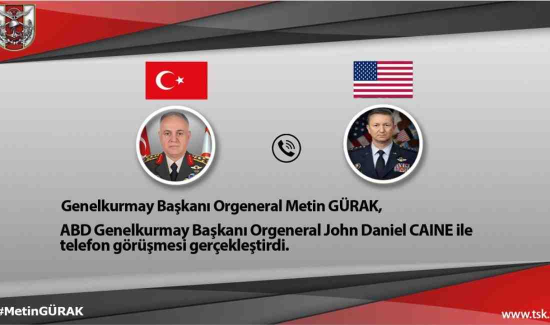 Genelkurmay Başkanı Orgeneral Metin Gürak, Amerika Birleşik Devletleri Genelkurmay Başkanı