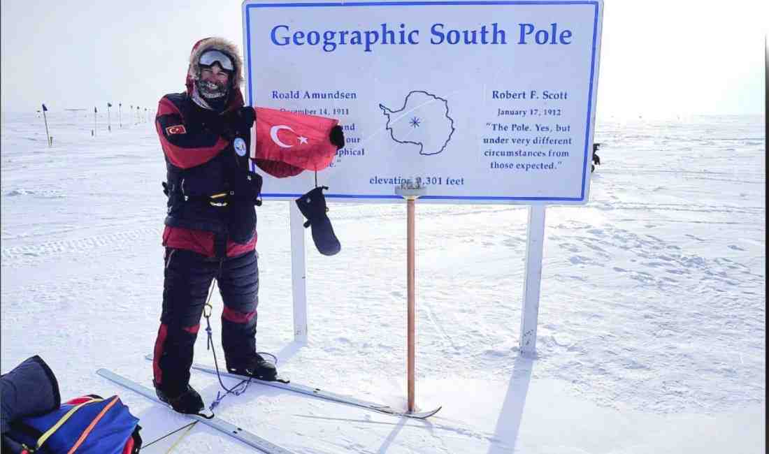 Antarktika’da Güney Kutbu’na ulaşarak Türk bayrağını dalgalandıran eski milli kürekçi