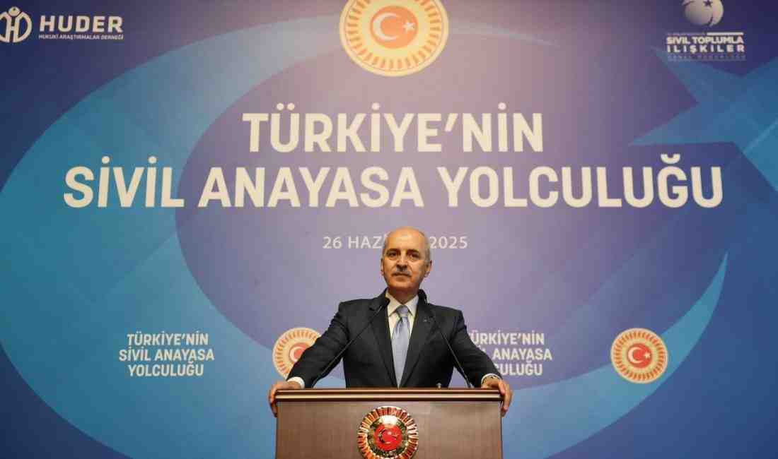 TBMM Başkanı Numan Kurtulmuş, Meclis Tören Salonu’nda düzenlenen ‘Sivil Anayasa