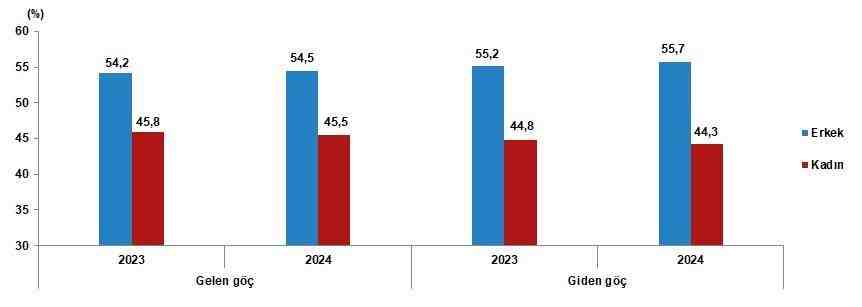 Türkiye İstatistik Kurumu (TÜİK), 2024 yılına ait uluslararası göç verilerini