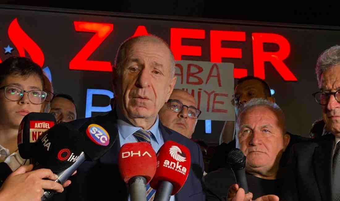 Zafer Partisi Genel Başkanı Ümit Özdağ, tutuksuz yargılanmak üzere serbest