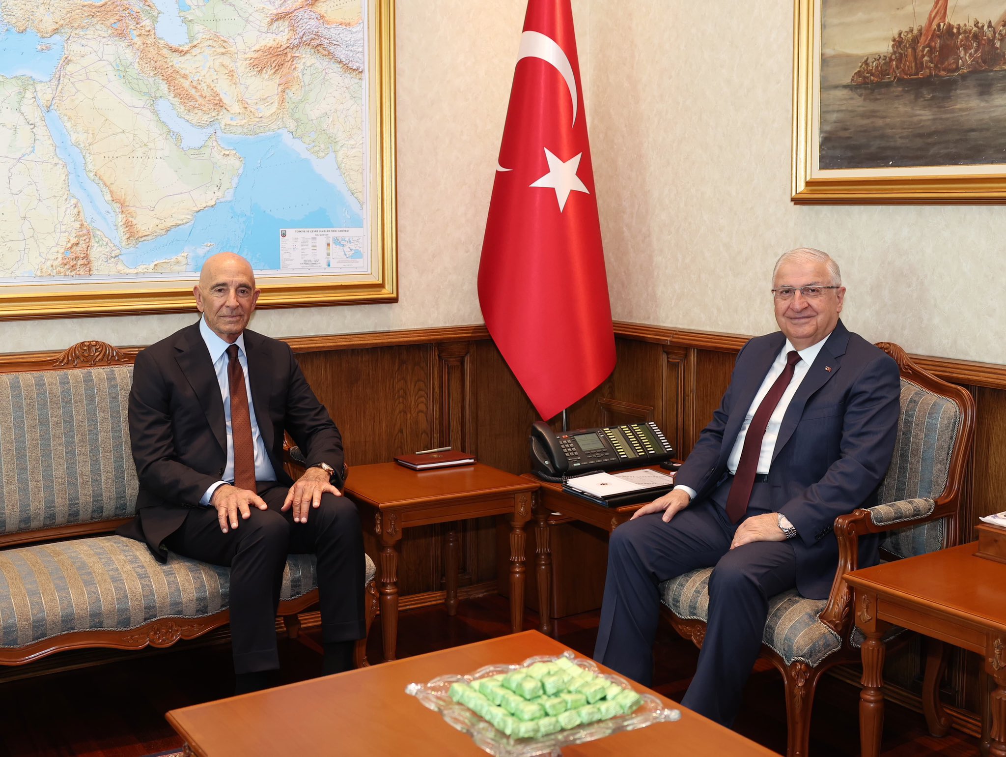 İkili Görüşme Bakanlıkta GerçekleştiMilli Savunma Bakanı Yaşar Güler, ABD’nin Ankara