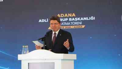 Adalet Bakanı Yılmaz Tunç, Adana’da katıldığı Adli Tıp Grup Başkanlığı