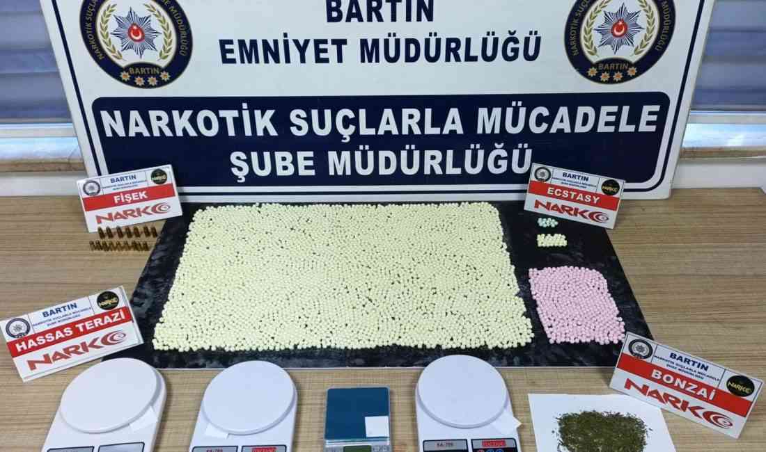Bartın ve İstanbul’da eş zamanlı düzenlenen uyuşturucu operasyonunda, uyuşturucu ticareti