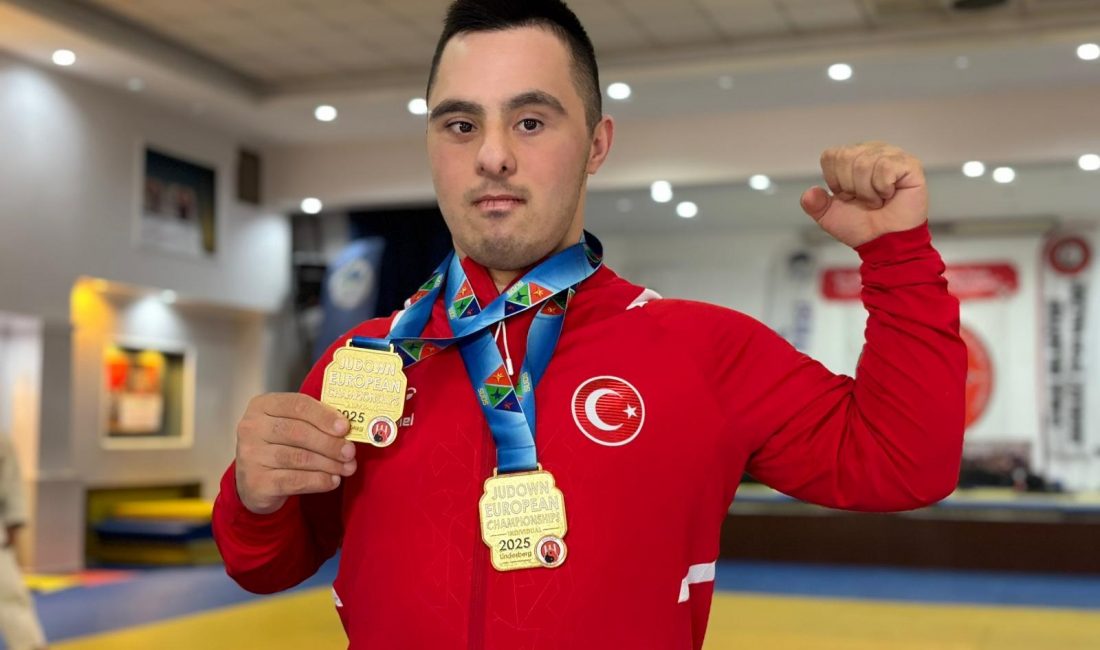 İsveç’te düzenlenen Avrupa Judo Şampiyonası’nda altın madalya kazanan Ahmet Ünal,