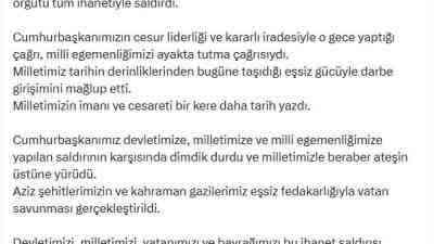 AK Parti Sözcüsü, 15 Temmuz’un yıl dönümünde konuştuAK Parti Sözcüsü