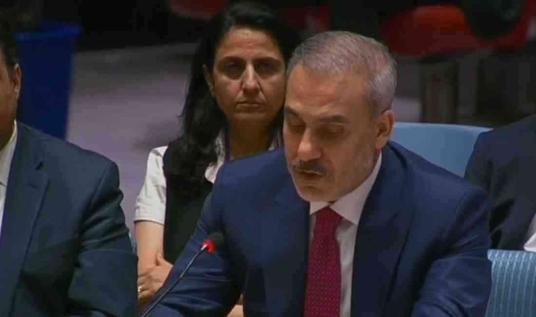 Fidan, BM Güvenlik Konseyi’nde Konuştu Dışişleri Bakanı Hakan Fidan, New