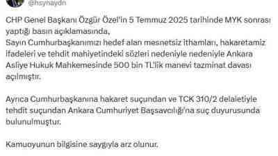 500 Bin TL’lik Manevi Tazminat Talebi ve ‘Hakaret’ ile ‘Tehdit’