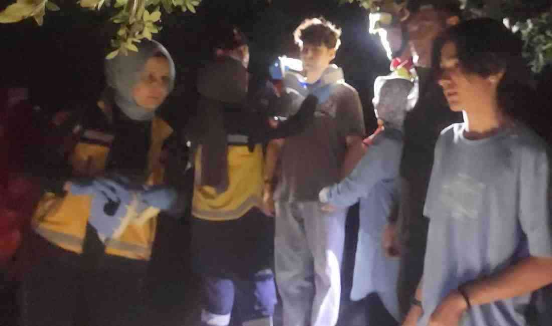 Konya’nın Seydişehir ilçesinde dağlık alanda mahsur kalan 15 yaşındaki Eren