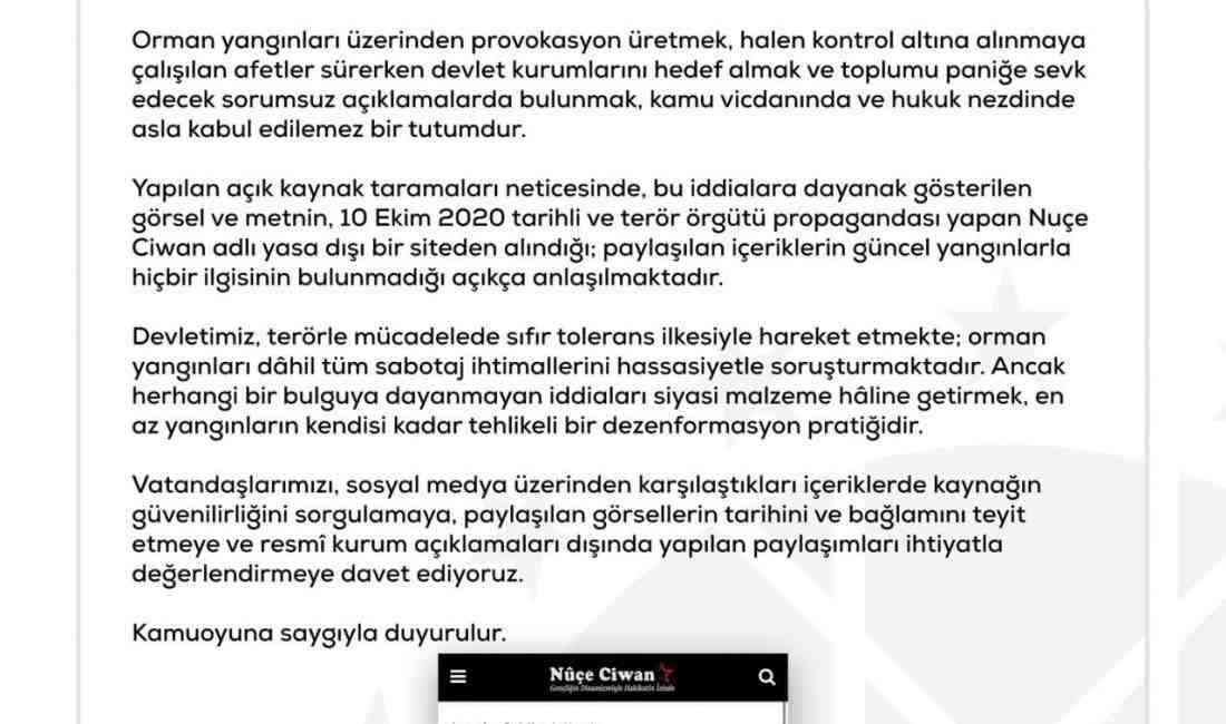Cumhurbaşkanlığı İletişim Başkanlığı Dezenformasyonla Mücadele Merkezi (DMM), sosyal medyada son
