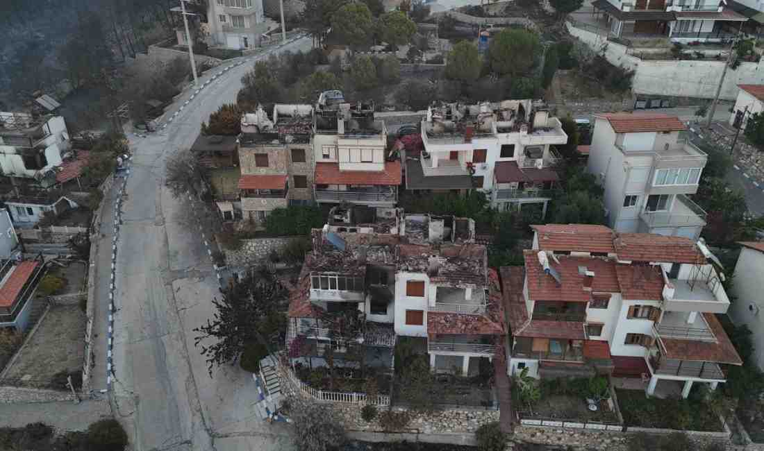 İzmir’in Menderes ve Seferihisar ilçeleri arasında çıkan orman yangını, 3.