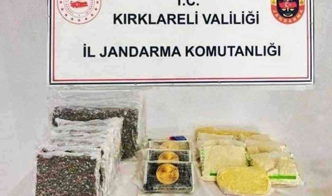 Kırklareli merkezli olarak yurt dışından uyuşturucu getiren şüphelilere yönelik düzenlenen