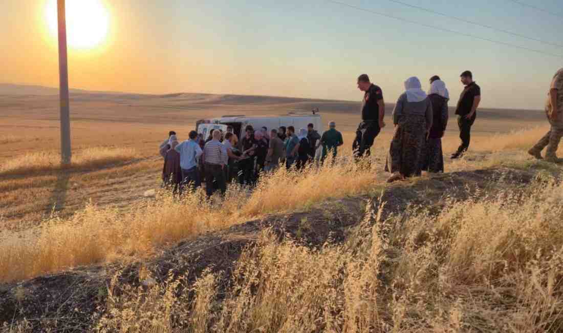 Diyarbakır-Silvan kara yolunda sabah saatlerinde meydana gelen trafik kazasında tarım