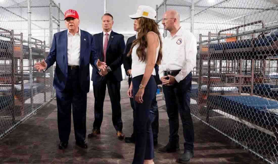 ABD Başkanı Donald Trump, Florida’da düzensiz göçmenler için inşa edilen