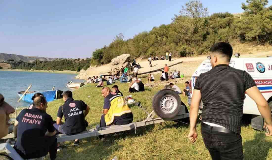 Adana’nın İmamoğlu ilçesine bağlı Otluk köyünde serinlemek için Seyhan Nehri’ne