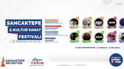 Sancaktepe Belediyesi tarafından düzenlenen Kültür Sanat Festivali, bu yıl 29