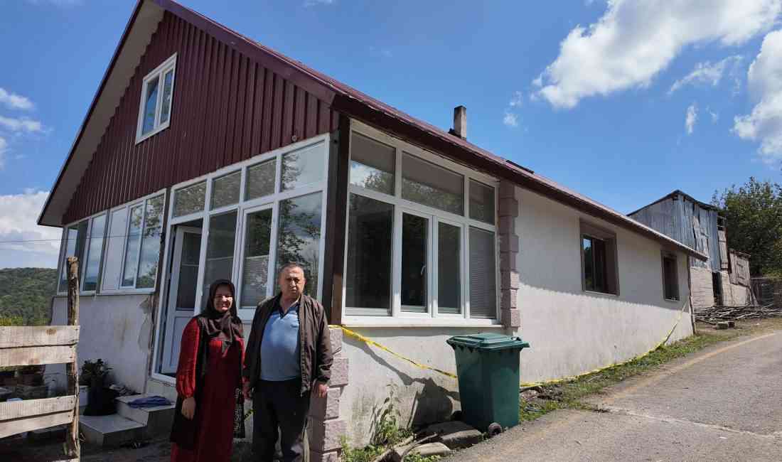 Düzce’nin Kaynaşlı ilçesine bağlı Yeşiltepe köyünde, Kıyak ailesine ait evde