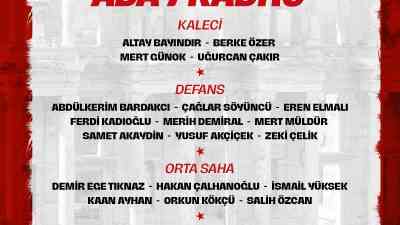 2026 FIFA Dünya Kupası Elemeleri’ne hazırlanan A Millî Takımımızın aday