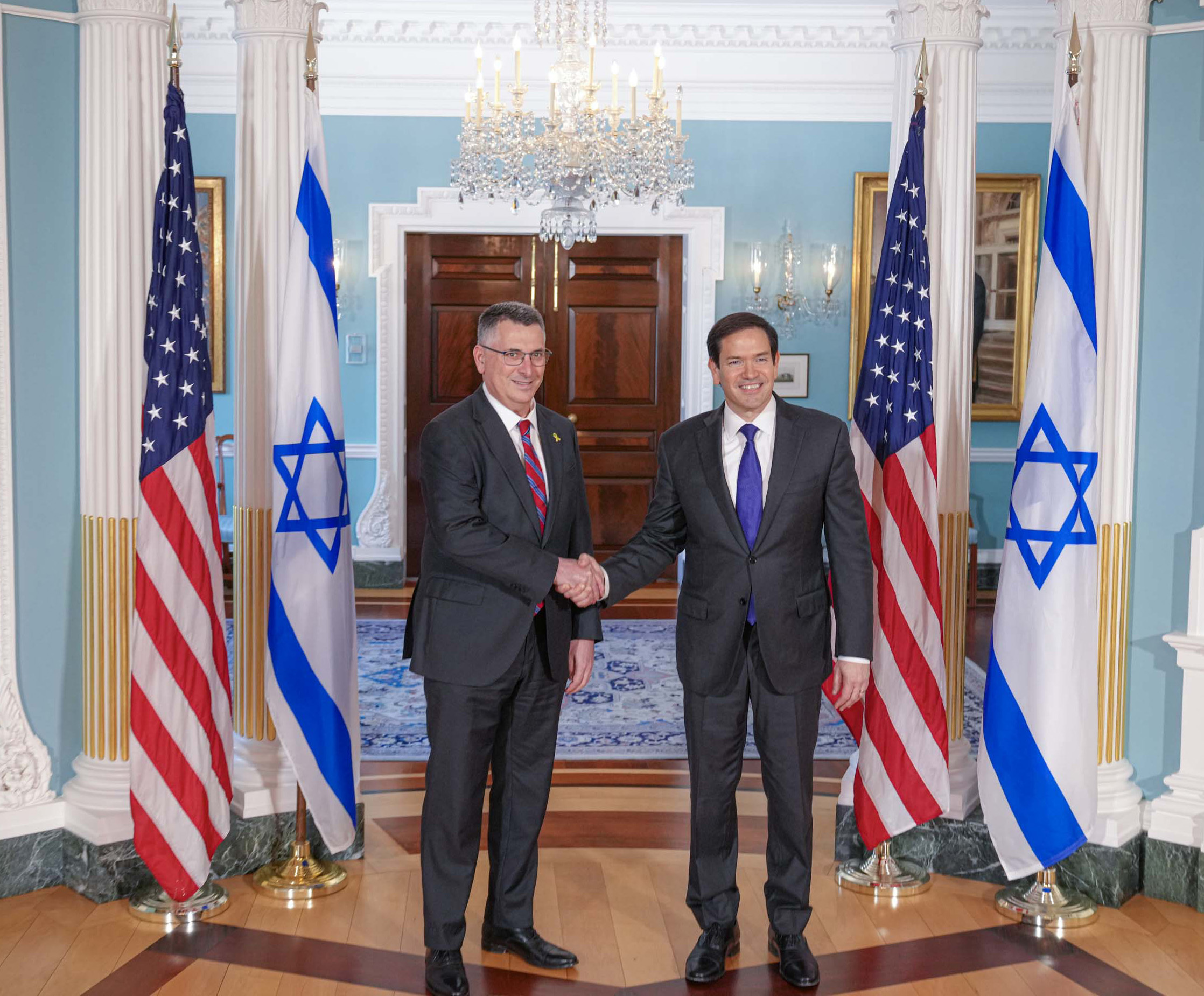 ABD Dışişleri Bakanı Marco Rubio ile İsrail Dışişleri Bakanı Gideon