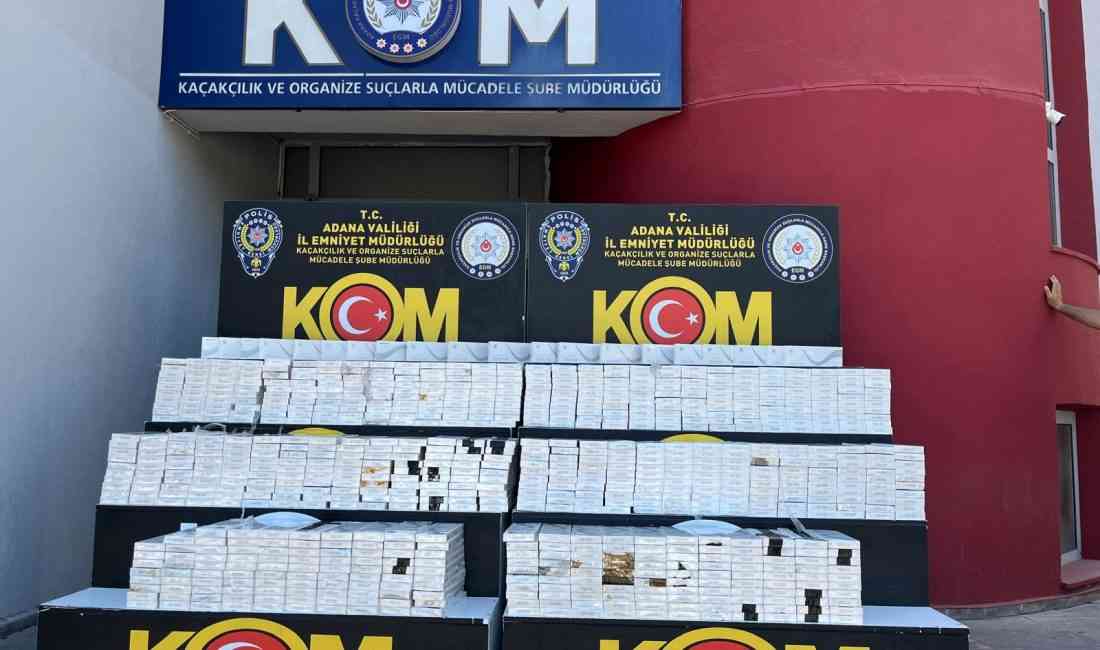 Adana Emniyet Müdürlüğü, kaçakçılık ve organize suçlarla mücadele kapsamında piyasa
