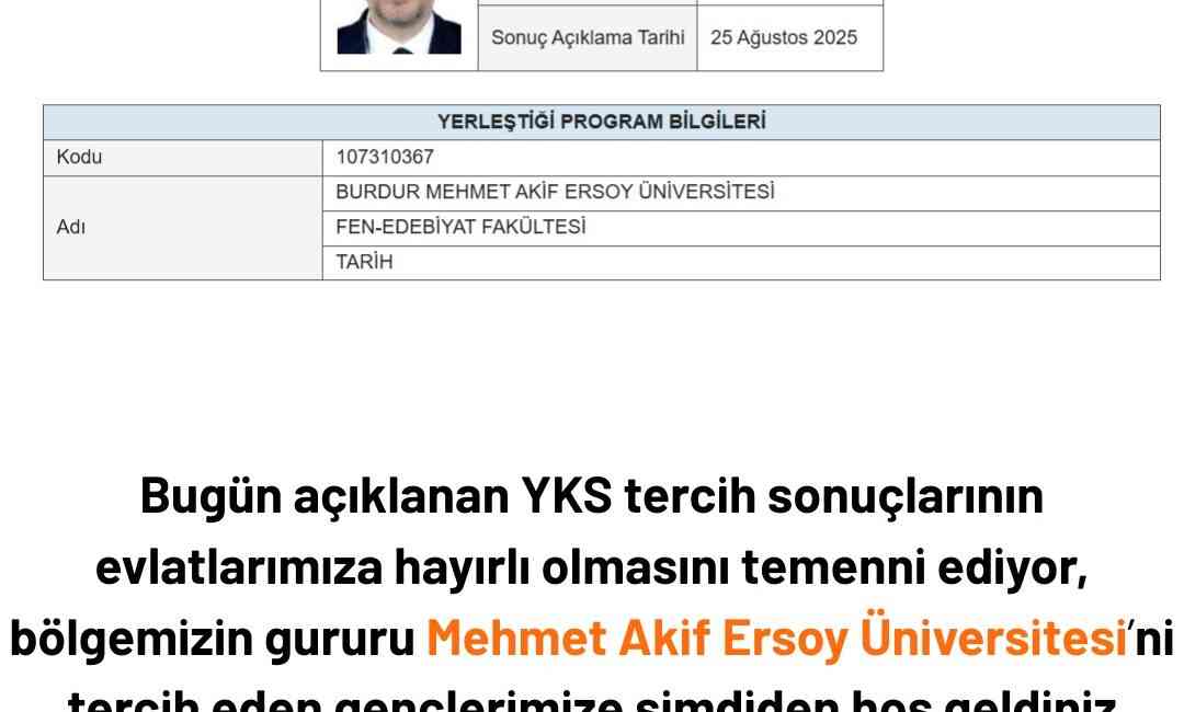 AK Parti Burdur Milletvekili ve iki dönem Burdur Mehmet Akif