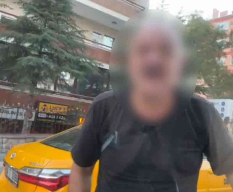 Ankara’nın Çankaya ilçesinde, yol verme nedeniyle başlayan bir tartışma, taksi
