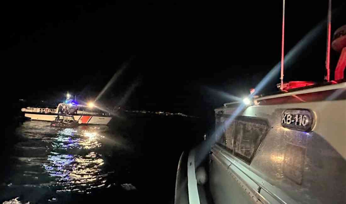 Muğla’nın Bodrum ilçesi açıklarında, Yunanistan unsurları tarafından Türk karasularına geri