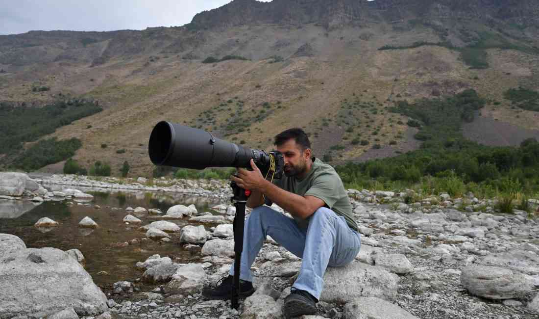 Diyarbakırlı iş insanı ve yaban hayat fotoğrafçısı Turan Özfidan (39),