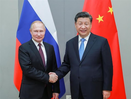 Çin Devlet Başkanı Şi Cinping ve Rusya Devlet Başkanı Vladimir