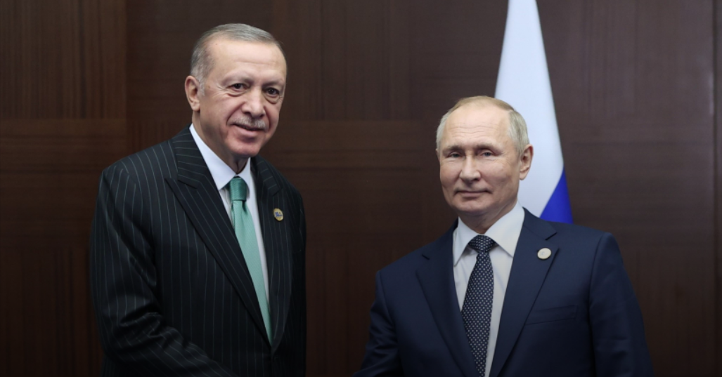 Cumhurbaşkanı Recep Tayyip Erdoğan, Rusya Devlet Başkanı Vladimir Putin ile