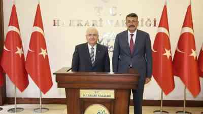 Millî Savunma Bakanı Yaşar Güler, beraberinde Bakan Yardımcısı Alpaslan Kavaklıoğlu