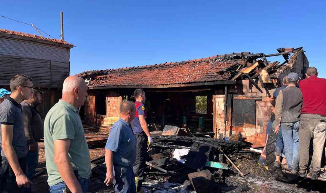 Kütahya’nın Domaniç ilçesinde bulunan bir hızar atölyesinde sabah saatlerinde çıkan