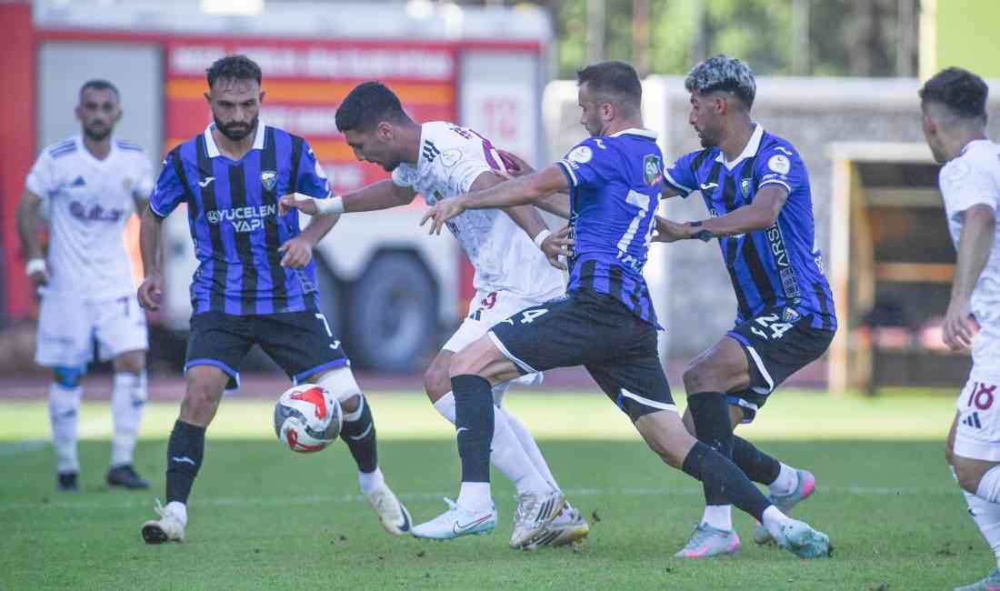 TFF 2’nci Lig’de oynanan mücadelede İnegölspor, sahasında Karacabey Belediyespor’u 2-1’lik