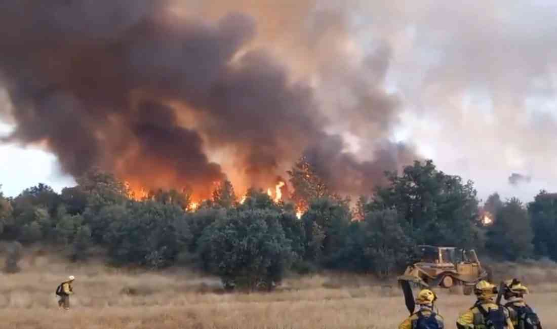 İspanya’nın başkenti Madrid’in Tres Cantos ilçesinde dün akşam saatlerinde çıkan