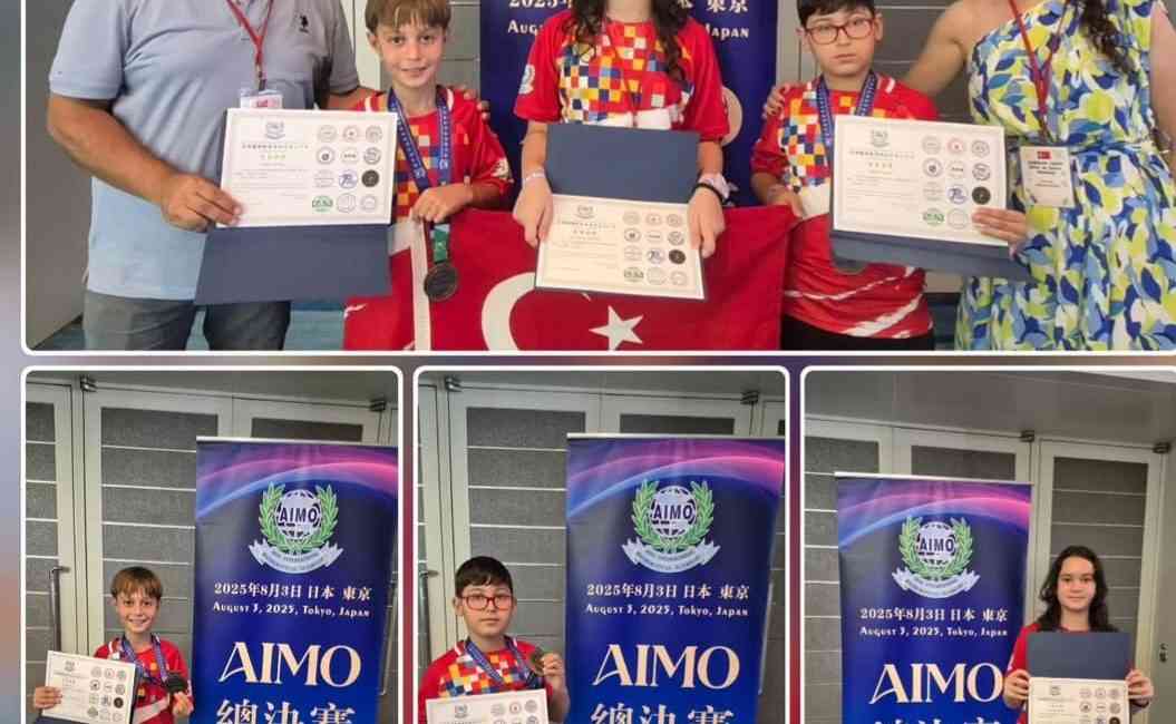 Japonya’da düzenlenen Asya Uluslararası Matematik Olimpiyatları’nda (AIMO) Türkiye’yi temsil eden