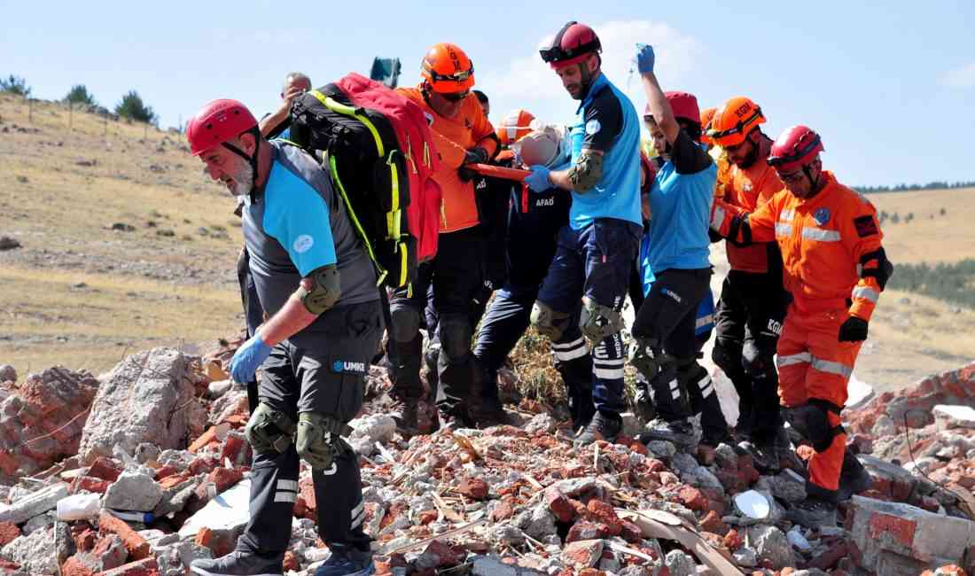 Kars’ta AFAD Başkanlığı tarafından düzenlenen 2025 yılı Türkiye Afet Müdahale