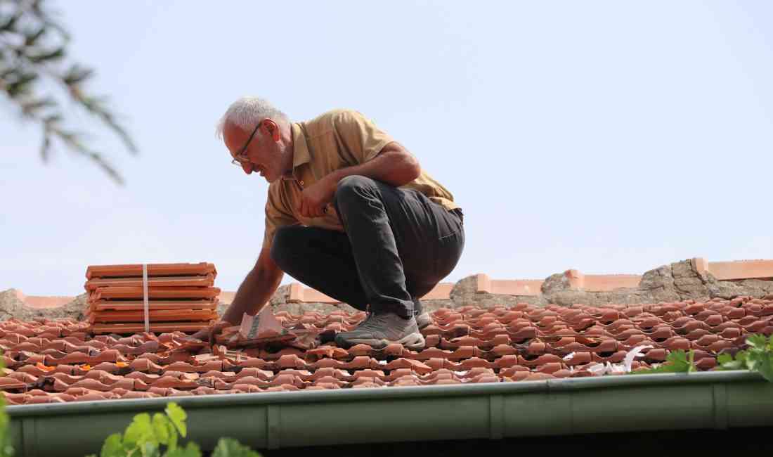Kayseri’nin Talas ilçesinde, eğitim amacıyla havalandırılan bir roket, müstakil bir