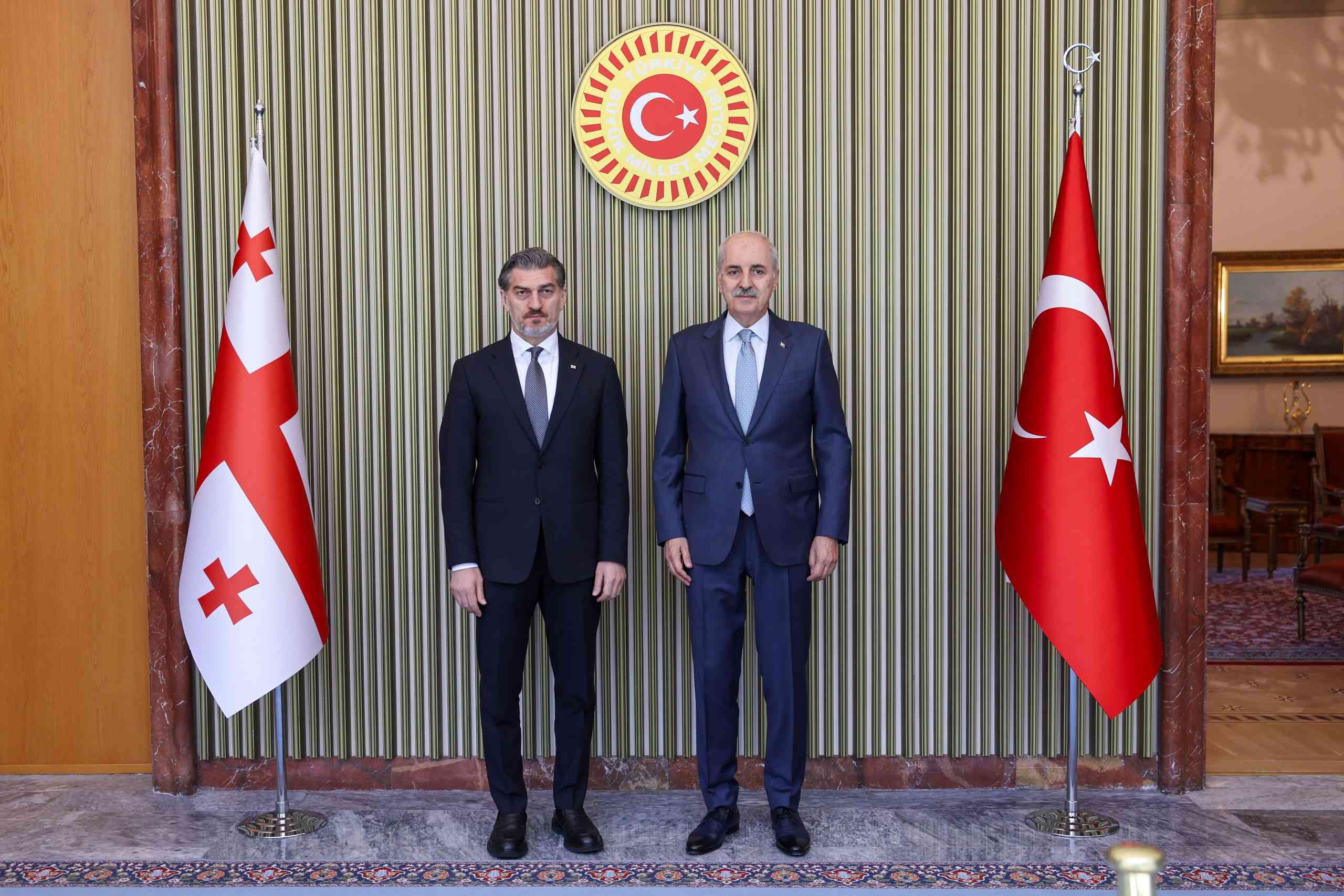 Türkiye Büyük Millet Meclisi (TBMM) Başkanı Numan Kurtulmuş, Gürcistan Cumhurbaşkanı