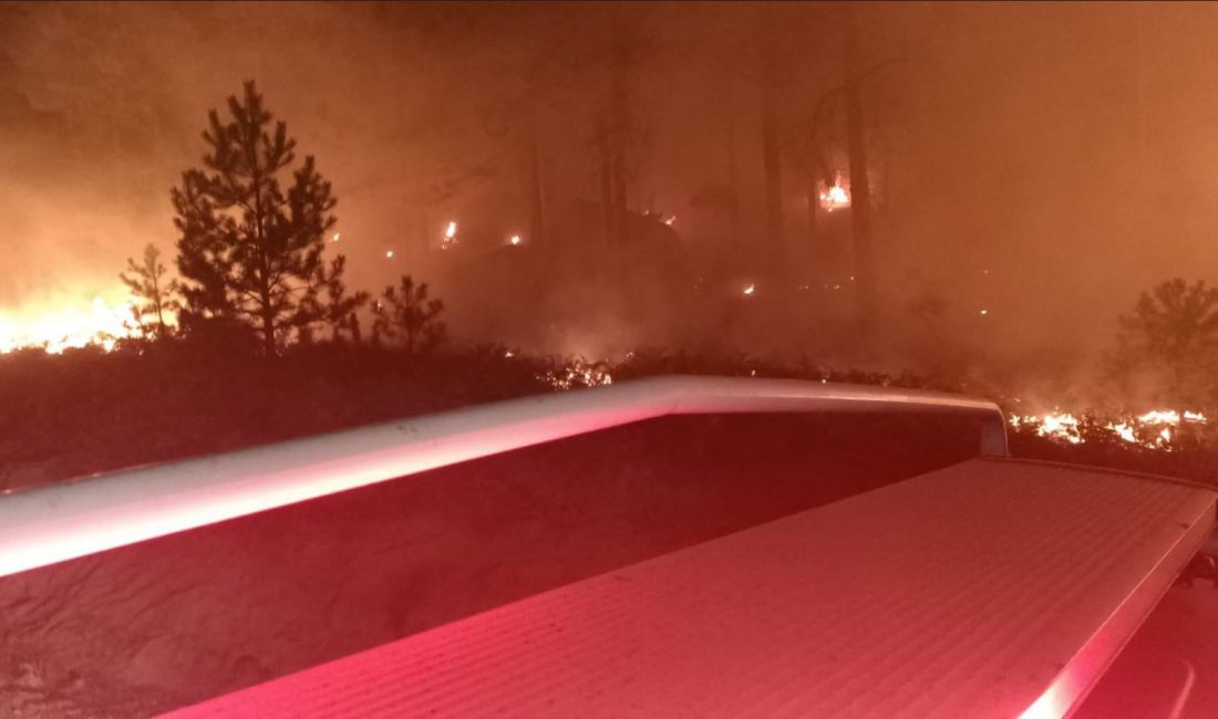 Muğla’nın Yatağan ilçesinde, Gökbel mevkiinde meydana gelen orman yangını, Muğla